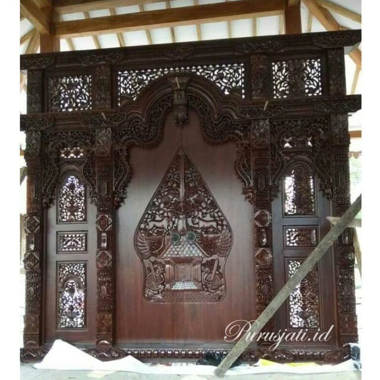 Pintu Gebyok Ukir Wayang Motif Kelir Harga Murah Purusjati Id