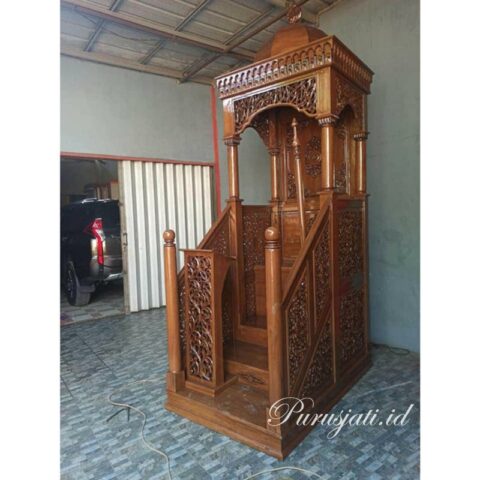 Jual Mimbar Masjid Kubah Jati Pintu Depan Harga Murah